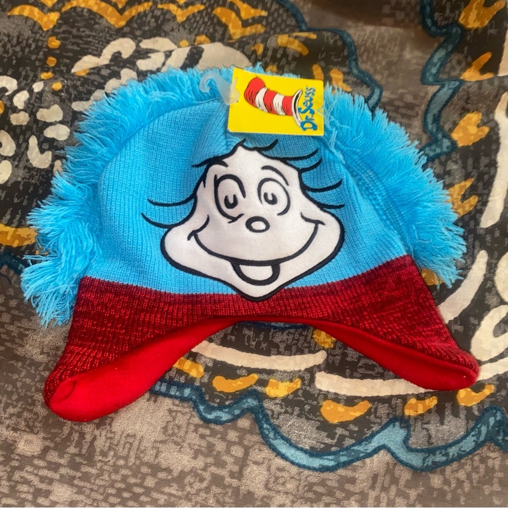 Dr Seuss The Cat in the Hat knit beanie cap